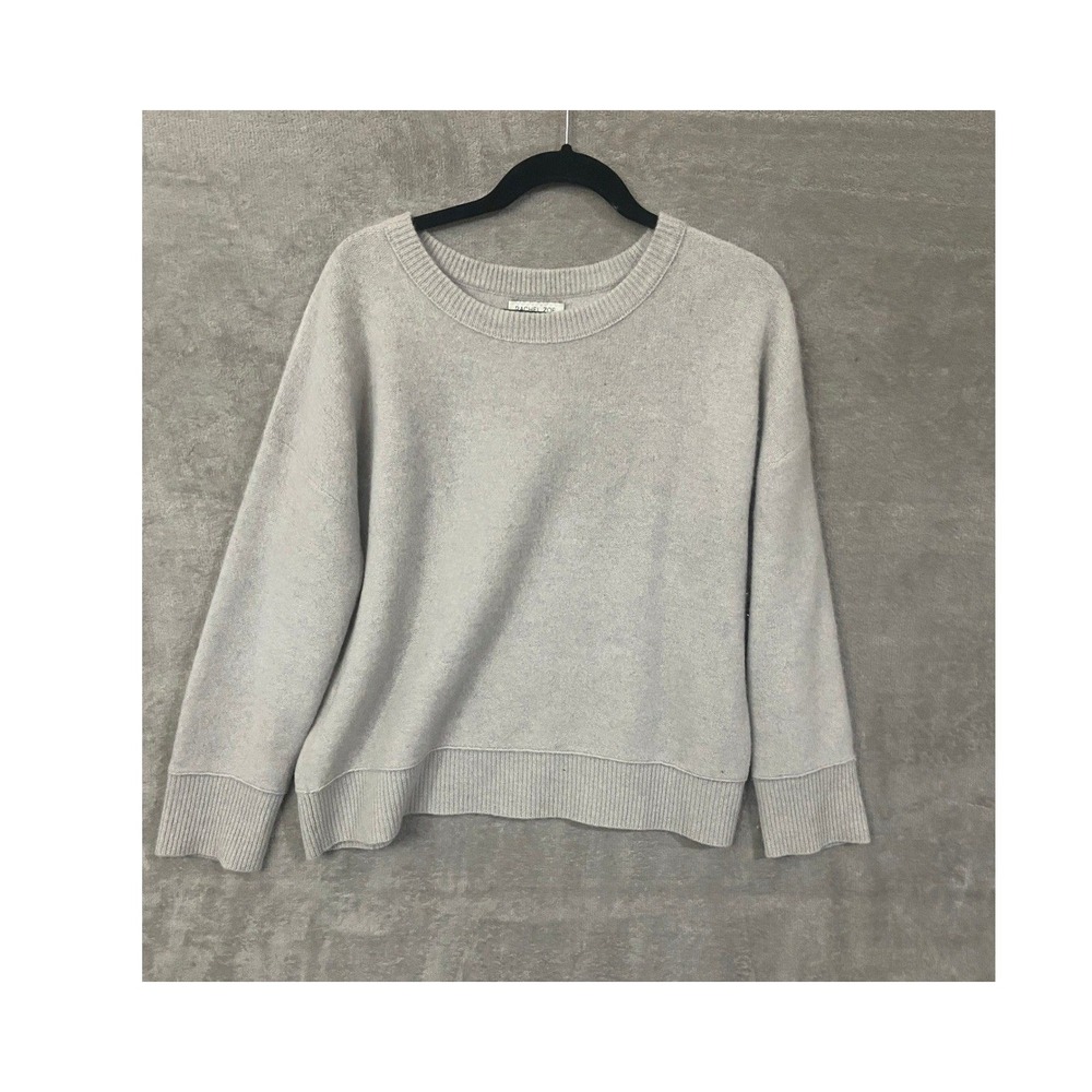 Rachel Zoe Sweater Womens Large 100% Cashmere 2-Ply Knit Soft Quiet Luxury
